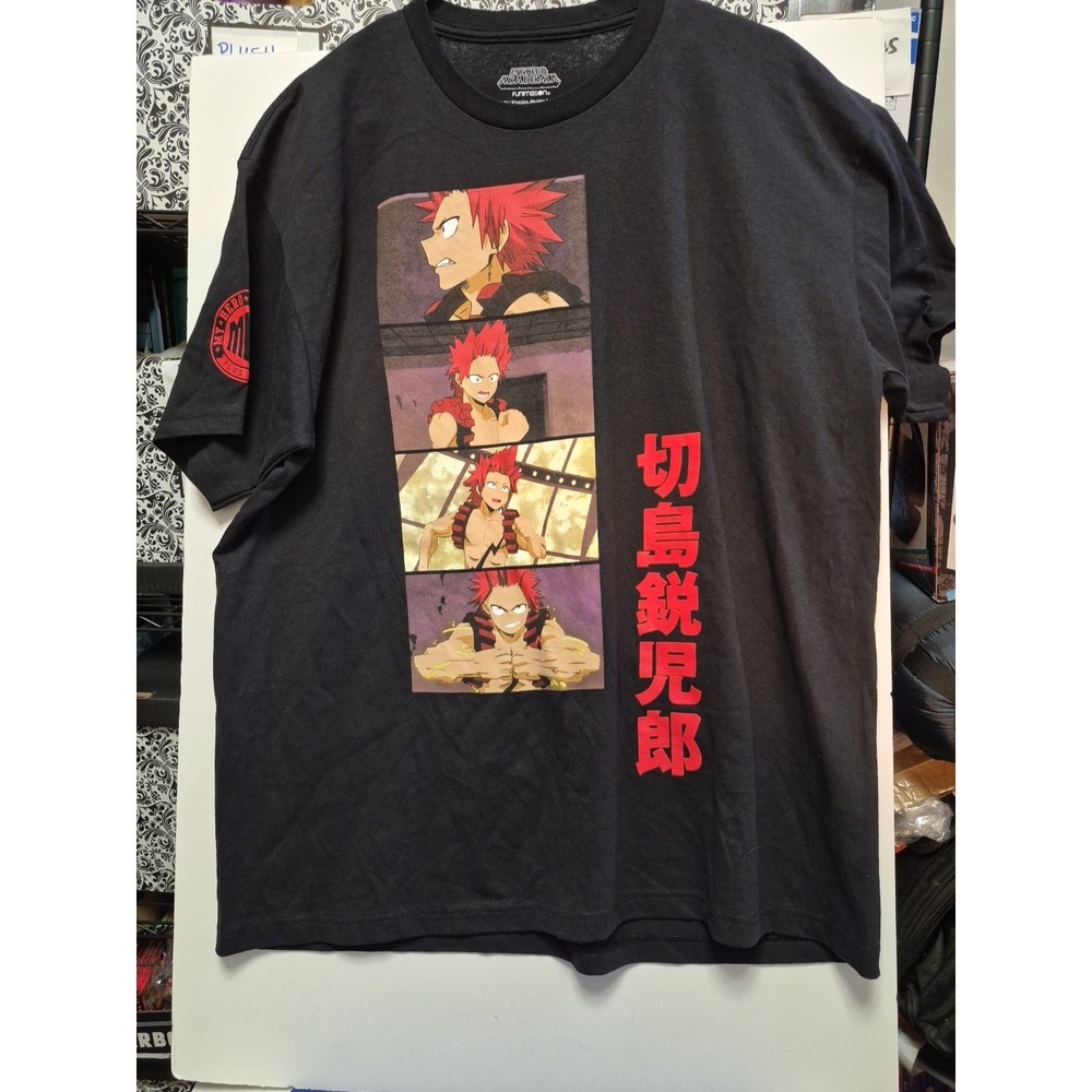 My Hero Academia Graphic Long Sleeve T-Shirt Black Size XL